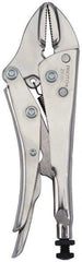 Proto - 7" OAL Straight Jaw Locking Pliers - 1/2" Jaw Width, 1-1/2" Jaw Depth, Steel Handle - Strong Tooling