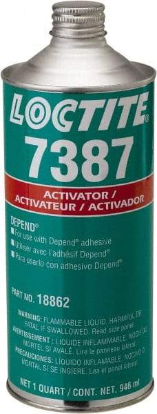 Loctite - 32 Fl Oz, Amber Adhesive Activator - Strong Tooling