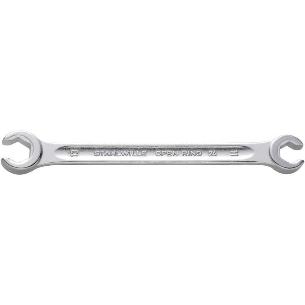 Flare Nut Wrenches; Type: Open End; Size (Inch): 5/8 in; 3/4 in; Size (mm): 5/8 in; 3/4 in; Head Type: Double; Offset; Opening Type: 6-Point Flare Nut; Head Offset Angle: 10; Non-sparking: No; Insulated: No; Magnetic: No; Corrosion-resistant: No; Ratcheti