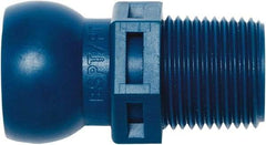 Loc-Line - 1/2" Hose ID, Male to Female Coolant Hose Connector - 3/8" BSPT, For Loc-Line Modular Hose Systems - Strong Tooling