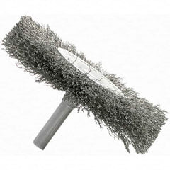 Brush Research Mfg. - 2" OD, Crimped Carbon Wheel Brush - 5/16" Face Width, 1/2" Trim Length, 25,000 RPM - Strong Tooling