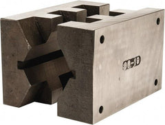 Heinrich - 6" Wide, V-Groove Vise Jaw - Ductile Iron, Fixed Jaw, Compatible with DA-6600-SC Vises - Strong Tooling