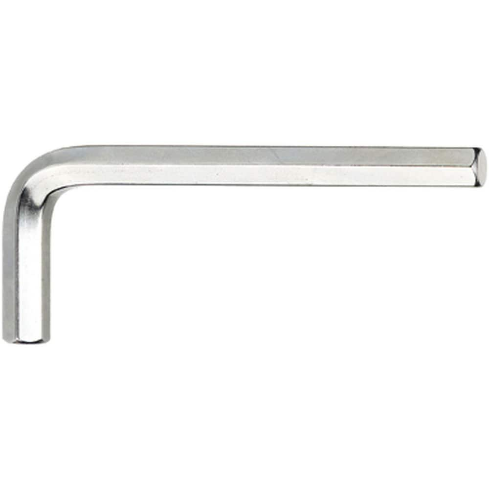 Hex Keys; End Type: Hex; Hex Size (Decimal Inch): 0.0800; Handle Type: L-Handle; Arm Style: Long; Short; Arm Length: 1.9686 in; Overall Length (Inch): 0; Overall Length (mm): 50.0000; Handle Color: Silver; Overall Length Range: 1″ - 2.9″; Blade Length (De