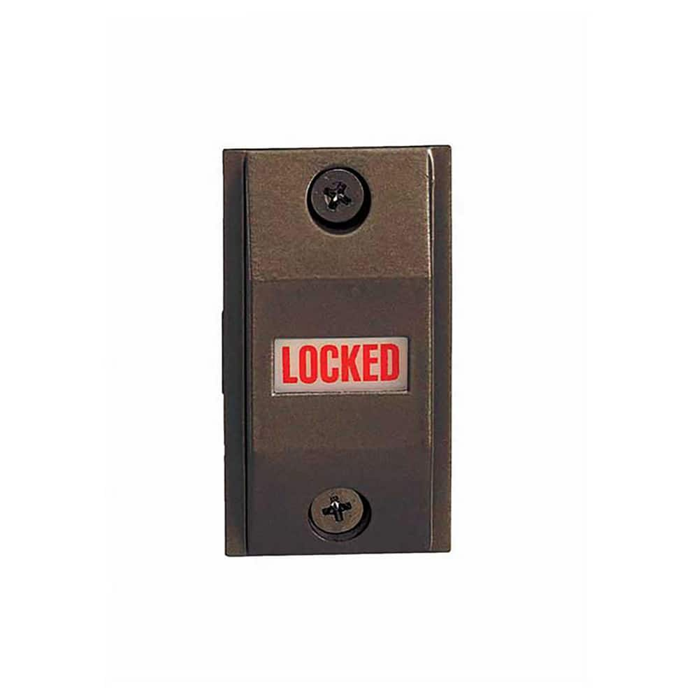 Deadbolts; Type: Exit Indicator; Key Type: Keyless; Lock Type: Keyless; Mount Type: Surface; Material: Aluminum; Minimum Door Thickness: 1.75 in; Maximum Door Thickness: 1.75 in; Minimum Order Quantity: Aluminum; Material: Aluminum; For Use With: Adams Ri