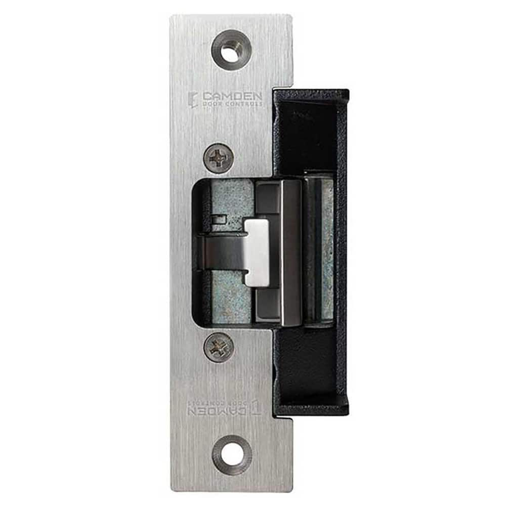 Electric Strikes; Product Type: Electric Strike; Length (Inch): 4.88; Power Type: AC; DC; Strike Material: Stainless Steel; Door Frame Material: Aluminum; Voltage: 12/24V AC/DC; For Use With: Cylindrical Locksets & Centerline Mortise Locks