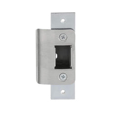 Strikes; Type: Deadlatch Strike; Length (Inch): 4-1/8; Width (Inch): 1-1/8; Finish/Coating: Satin Stainless Steel; Material: Stainless Steel; Material: Stainless Steel