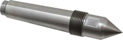 Riten - 1-1/4" Head Diam, Carbide-Tipped Steel Standard Point Solid Dead Center - 4MT Morse Taper, 1-1/4" Point Diam, 2" Point Length, 2-29/32" OAL - Strong Tooling