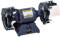 Baldor - 7" Wheel Diam x 1" Wheel Width, 1/2 hp Buffer - 5/8" Arbor Hole Diam, 1 Phase, 3,600 Max RPM, 115 Volts - Strong Tooling