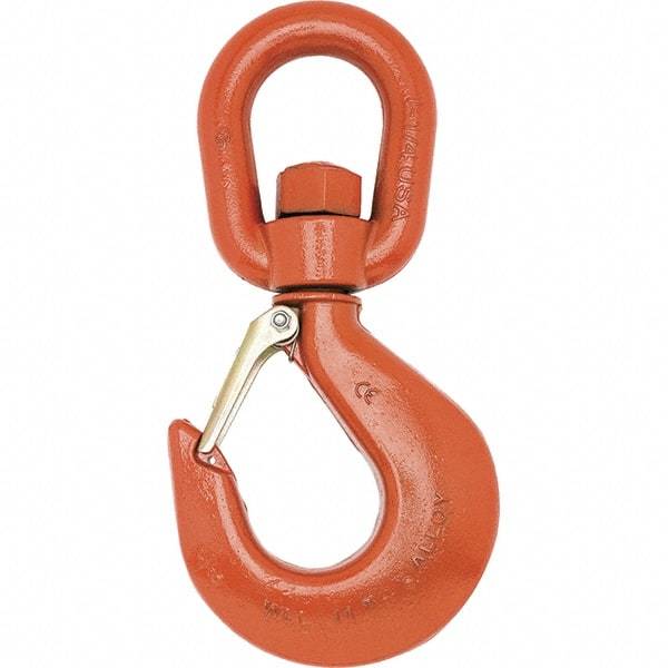 Campbell - Swivel Hoist Hooks Hook Size: #12 Load Limit (Ton): 15.00 - Strong Tooling