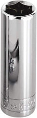 SK - 7/8", 3/8" Drive, Deep Hand Socket - 12 Points, Steel, Chrome Finish - Strong Tooling