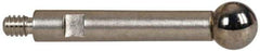 TESA Brown & Sharpe - 3mm Ball Diam, Carbide, Ball Test Indicator Contact Point - 1/2" Contact Point Length, Use with Brown & Sharpe TESATAST Dial Test Indicators - Strong Tooling