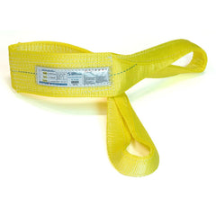 Slings & Tiedowns (Load-Rated); Sling Type: Eye & Eye; Length (Feet): 10; Vertical Capacity (Lb.): 6400; Choker Capacity (Lb.): 5000; Width (Inch): 4; Basket Capacity (Lb.): 12800; Eye Type: Twisted Eye; Sling Material: Polyester; Sling Width: 4 in; Eye L