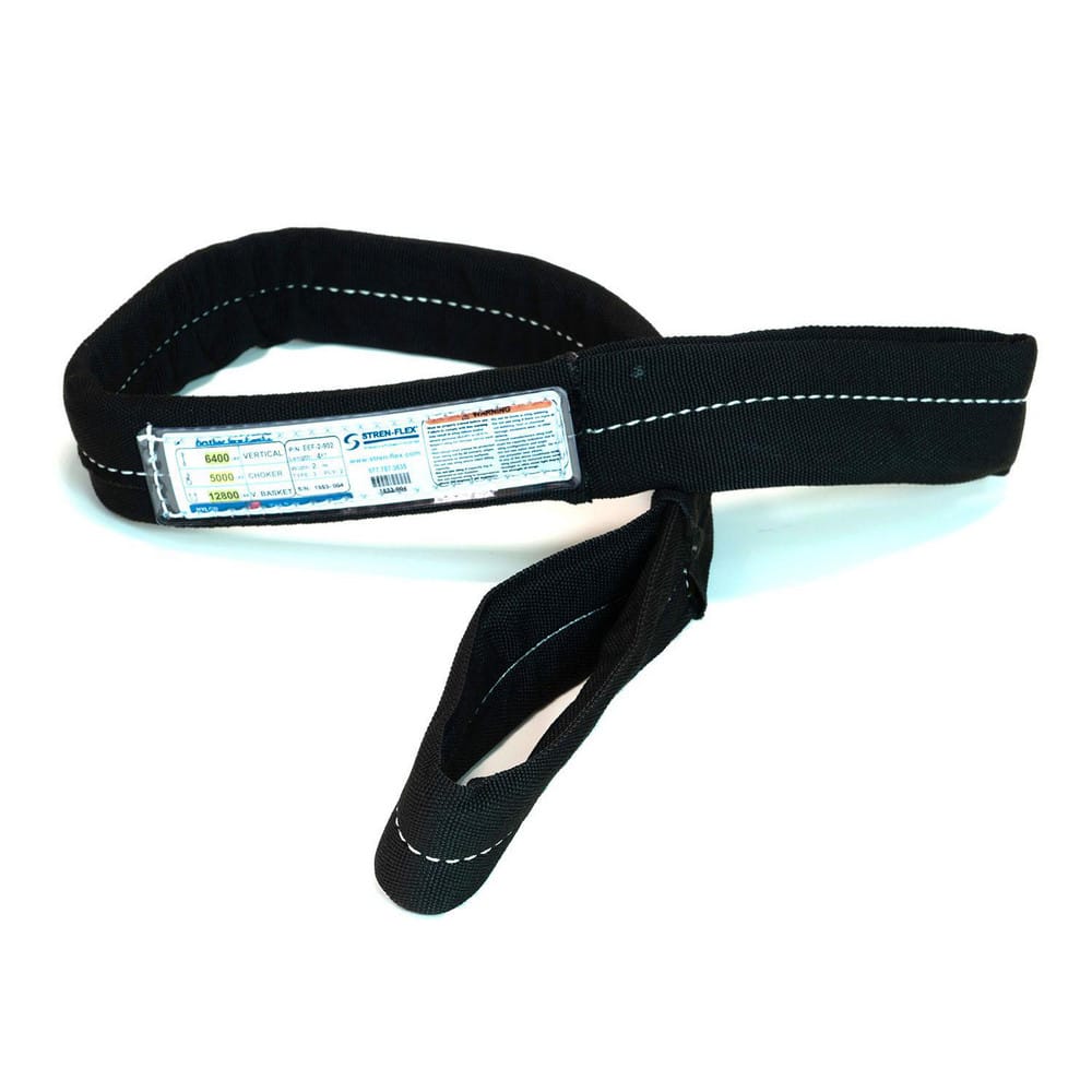 Slings & Tiedowns (Load-Rated); Sling Type: Eye & Eye; Length (Feet): 6; Vertical Capacity (Lb.): 3200; Choker Capacity (Lb.): 2500; Width (Inch): 1; Basket Capacity (Lb.): 6400; Eye Type: Flat Eye; Sling Material: Nylon; Sling Width: 1 in; Eye Length: 10