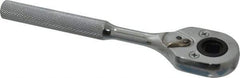 Proto - 3/8" Drive Pear Head Female Drive Ratchet - Chrome Finish, 7" OAL, 24 Gear Teeth, Standard Head - Strong Tooling