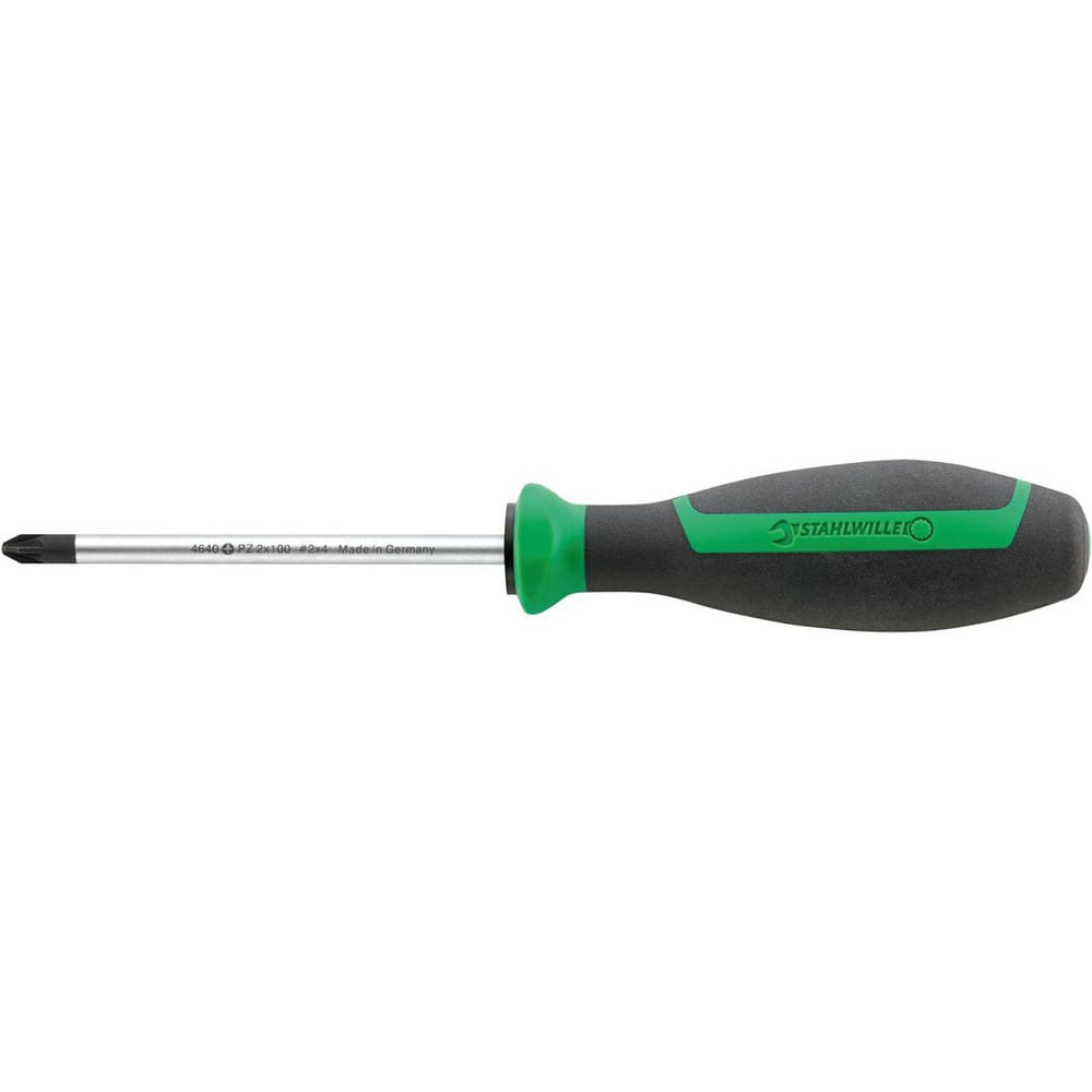 Precision & Specialty Screwdrivers; Tool Type: Pozidriv Screwdriver; Blade Length (mm): 3; Shaft Length: 80 mm; Handle Length: 185 mm; Handle Color: Black; Green; Finish: Chrome-Plated; Body Material: Chrome Alloy Steel; Overall Length (Inch): 7.25; Mater