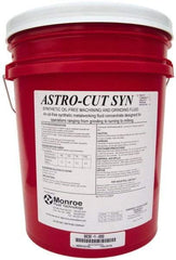 Monroe Fluid Technology - Astro-Cut SYN, 5 Gal Pail Cutting & Grinding Fluid - Synthetic, For Drilling, Machining, Milling, Turning - Strong Tooling