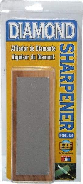 Eze Lap - 6" Long x 2" Wide Diam ond Sharpening Stone - Flat, 600 Grit, Fine Grade - Strong Tooling