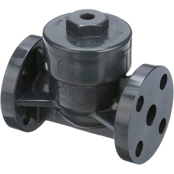 Asahi/America - 2-1/2" PVC Check Valve - Spring Check, Flanged, 150 WOG - Strong Tooling