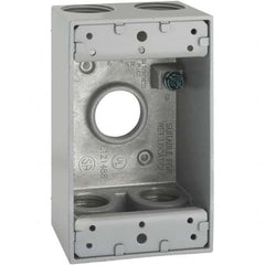 Hubbell-Raco - 4.57 x 2.816 x 2.148" Aluminum Rectangular Weather Resistant Outlet Box - Strong Tooling