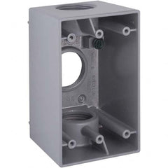 Hubbell-Raco - 4.57 x 2.811 x 2.807" Aluminum Rectangular Weather Resistant Outlet Box - Strong Tooling