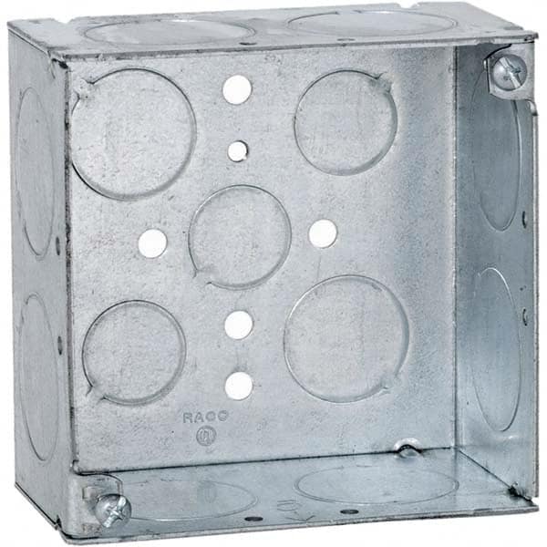 Hubbell-Raco - 4 x 4 x 2-1/2" Steel Square Device Box - Strong Tooling