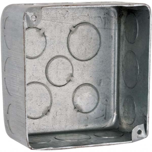 Hubbell-Raco - 4 x 4 x 2.188" Steel Square Junction Box - Strong Tooling