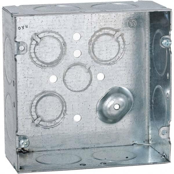 Hubbell-Raco - 4.69 x 4.688 x 2.188" Steel Square Device Box - Strong Tooling