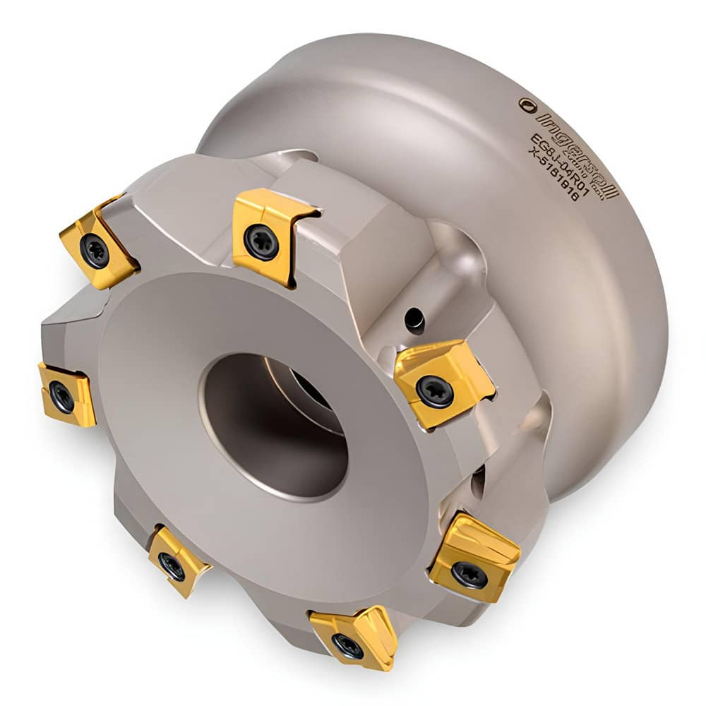 Indexable High-Feed Face Mills; Minimum Cutting Diameter: 5.1590 in; Maximum Cutting Diameter: 6.0000 in; Maximum Depth Of Cut: 0.0900 in; Arbor Hole Diameter (mm): 1.50; Compatible Insert Size Code: 324; Maximum Ramping Angle: 0.1  ™; Series: EG6J; Cutte