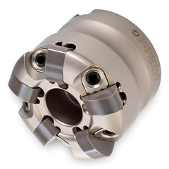 Indexable High-Feed Face Mills; Minimum Cutting Diameter: 1.8200 in; Maximum Cutting Diameter: 2.5000 in; Maximum Depth Of Cut: 0.0980 in; Arbor Hole Diameter (mm): 0.75; Compatible Insert Size Code: 1207; Maximum Ramping Angle: 0.5  ™; Series: DG2H; Cutt