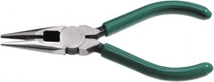 SK - 6-1/2" OAL, 3-1/2" Jaw Length x 5/8" Jaw Width, Long Nose Side Cutting Chain Nose Pliers - Strong Tooling