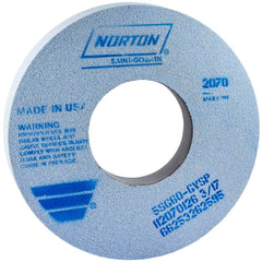 Tool & Cutting Grinding Wheel: 12″ Dia, 46 Grit, G Hardness, Type 1 Ceramic, Medium, 2,070 Max RPM