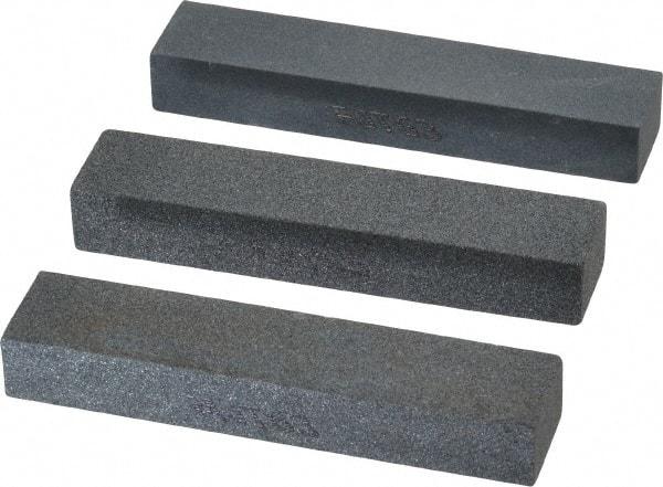 Norton - 3-1/2" Long x 3/4" Wide x 1/2" Thick, Sharpening Stone - Coarse, Medium, Fine Grade - Strong Tooling