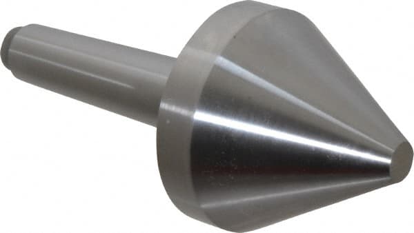 Riten - 2-3/4" Head Diam, Hardened Tool Steel Bull Nose Point Solid Dead Center - 3MT Morse Taper, 2-3/4" Point Diam, 1.939" Point Length, 2-61/64" OAL - Strong Tooling