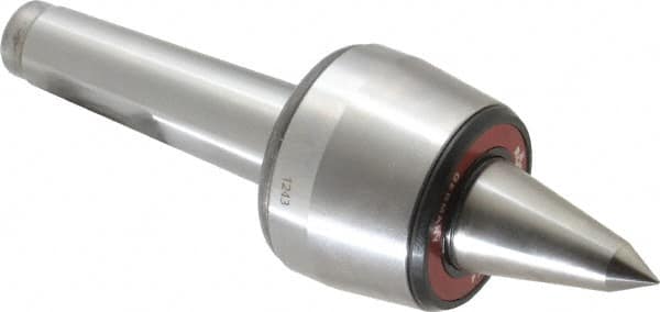 Rohm - MT4 Taper Shank, 2.755" Head Diam 500 Lb Capacity Live Center - 3,800 Max RPM, 2-3/32" Head Length, 1.2598" Point Diam, 2.087" Point Len, 1,100 Lb Max Workpc, 8.583" OAL, Long Point - Strong Tooling