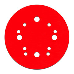 Hook & Loop Discs; Disc Diameter (Decimal Inch): 5; Grade: Ultra Fine; Grit: 220; Abrasive Material: Ceramic Blend; Disc Color: Red; Package Quantity: 15; Grit: 220; Grit: 220; Package Quantity: 15