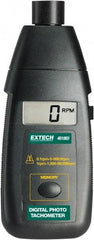 Extech - Accurate up to 0.05%, Noncontact Tachometer - 6.7 Inch Long x 2.8 Inch Wide x 1-1/2 Inch Meter Thick, 5 to 99,999 RPM Measurement - Strong Tooling