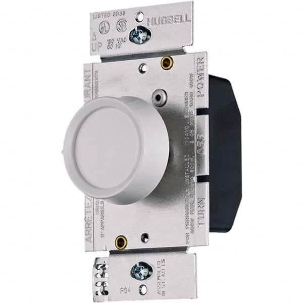 Hubbell Wiring Device-Kellems - 3 Pole, 120 VAC, 5 Amp, Residential Grade Rotary Dimmer Switch - Strong Tooling