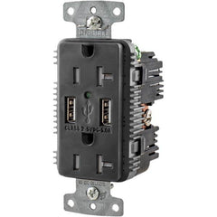 Hubbell Wiring Device-Kellems - USB Receptacles Number of USB Ports: 2 Number of Receptacles: 2 - Strong Tooling