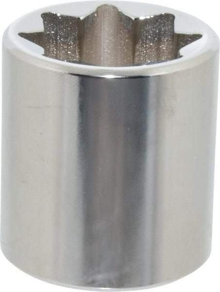 Proto - 7/8", 1/2" Drive, Standard Hand Socket - 8 Points, 1-5/8" OAL, Alloy Steel, Chrome Finish - Strong Tooling