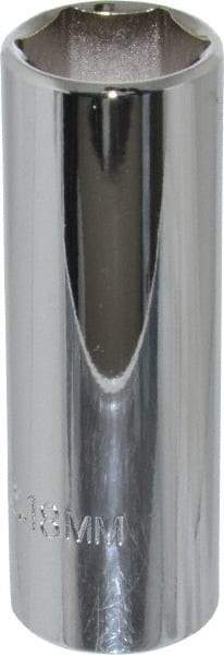 Proto - 3/8" Drive, Deep Hand Socket - 6 Points, 2-3/4" OAL, Chrome Finish - Strong Tooling