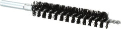 Schaefer Brush - 4" Brush Length, 3/4" Diam, Nylon Single Stem, Single Spiral Condenser Tube Brush - 6-1/4" Long, Nylon, 12-24 Female Connection - Strong Tooling