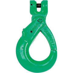 Campbell - 3/8" Chain Diam, 100 Chain Grade Clevis Hook - 8,800 Lb Capacity, 7/16" ID, 1/2" Pin Diam, 1-7/8" Hook Throat, 5-5/32" OAL, 1-1/8" Hook Width - Strong Tooling