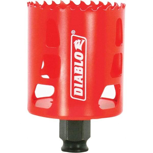 Freud - 2-3/8" Diam, 2-3/8" Cutting Depth, Hole Saw - Bi-Metal Saw, Toothed Edge - Strong Tooling