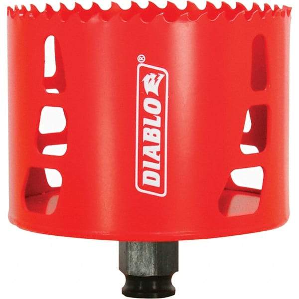 Freud - 3-1/2" Diam, 2-3/8" Cutting Depth, Hole Saw - Bi-Metal Saw, Toothed Edge - Strong Tooling