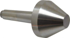 Riten - 2-3/4" Head Diam, Hardened Tool Steel Bull Nose Point Solid Dead Center - 3MT Morse Taper, 2-3/4" Point Diam, 1.508" Point Length - Strong Tooling