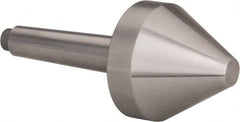 Riten - 2-1/8" Head Diam, Hardened Tool Steel Bull Nose Point Solid Dead Center - 2MT Morse Taper, 2-1/8" Point Diam, 1.4" Point Length - Strong Tooling