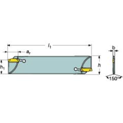 N123E15-21A2 CoroCut® 1-2 Blade for Parting - Strong Tooling