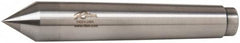 Riten - 0.72" Head Diam, Carbide-Tipped Steel Standard Point Half Dead Center - B&S 7 Brown & Sharpe Taper, 0.72" Point Diam, 1-1/8" Point Length, 4-3/8" OAL - Strong Tooling