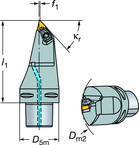 C6-DDMNL-33120-15 Capto® and SL Turning Holder - Strong Tooling