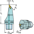 C6-SVMBL-00130-16 Capto® and SL Turning Holder - Strong Tooling